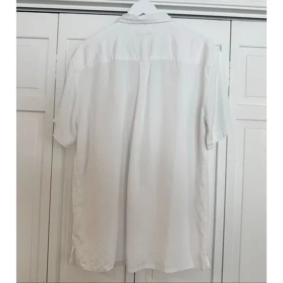 Quince NWT vintage tencel wash camp shirt size large white - Picture 8 of 11